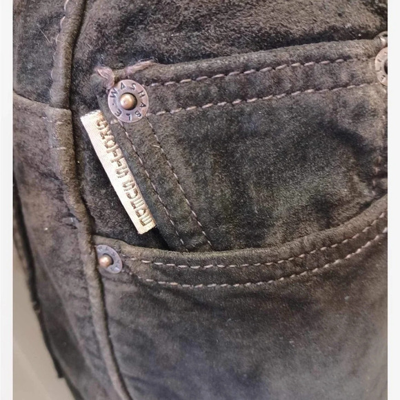 Skotts Brown Suede Lined Pants  Size 32 - Picture 9 of 12